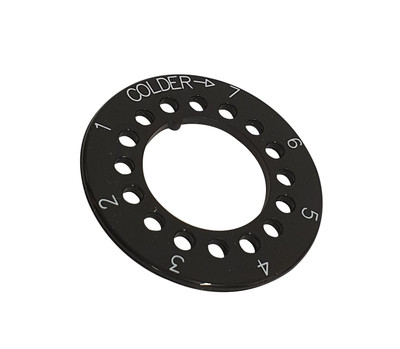 Danfoss 077B8976 Washer, black, White print 0-7, Thermostat accessory