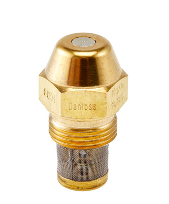 Danfoss 030H4908 Oil Nozzles, OD H, 3.00 gal/h, 11.62 kg/h, 45 °, Hollow