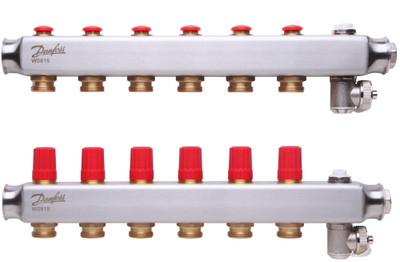 Danfoss 088U0807 Manifold SSM, Stainless steel, Number of heating manifold connections [loops] [Max]: 6, 10 bar