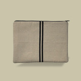 Funda IPAD/Tablet Loneta con doble raya negra