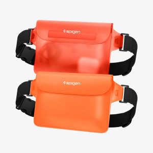 Spigen AquaShield Waterproof Waist Bag (2 Pack) for Life Waist Bag - Sunset Orange