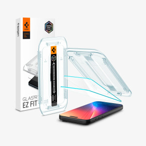 Spigen AluminaCore Tempered Glass Screen Protector (Glas.tR EZ Fit) for Apple iPhone 17 Pro Max | 16 Pro Max - Transparency
