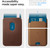 Spigen Valentinus 3-Cards (MagFit) for Life MagSafe Card Holder - Brown