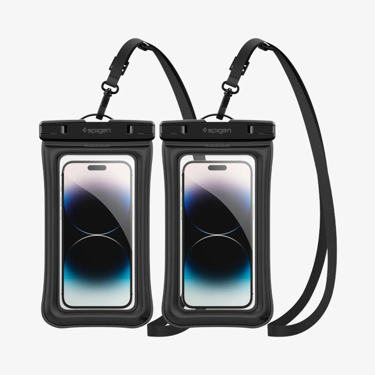 Spigen AquaShield Waterproof Floating Case (2 Pack) for Life Floating Case - Black