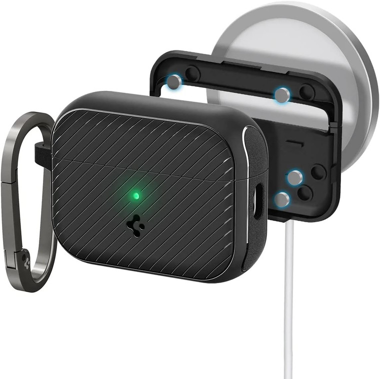 Spigen Mag Armor (MagFit) for Apple AirPods Pro (2nd Generation) - Matte Black