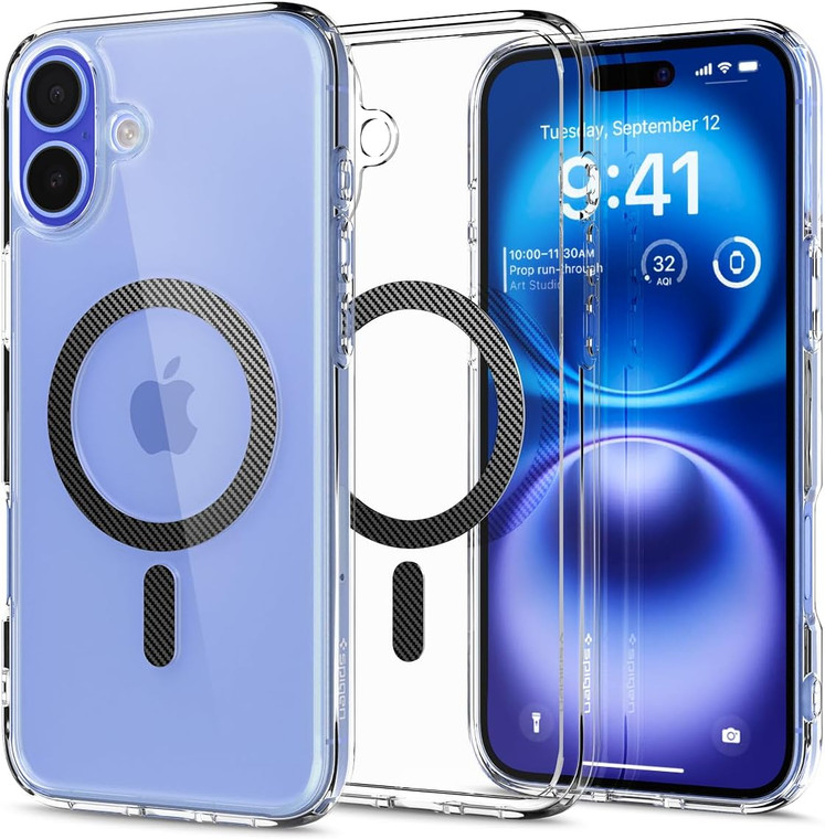 Spigen Ultra Hybrid Mag Fit for Apple iPhone 16 - Carbon Fiber