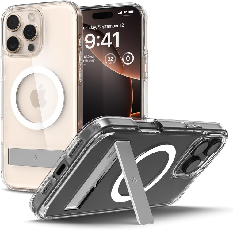 Spigen Ultra Hybrid S Mag Fit for Apple iPhone 16 Pro - Crystal Clear