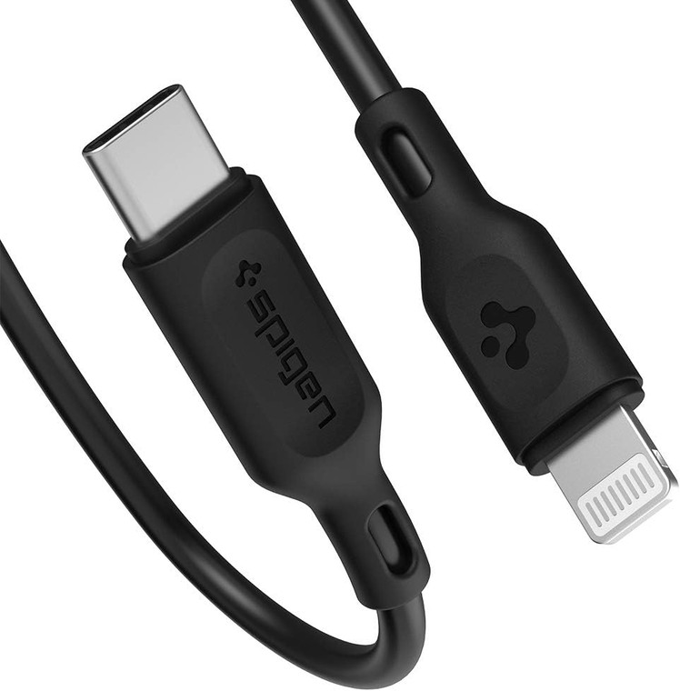 Spigen C10CL Cable (2.0) DuraSync USB-C/Lightning for Life Essential - Black