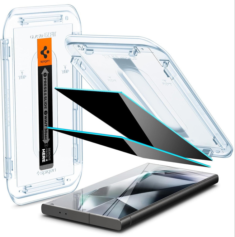 Spigen tR EZ Fit Privacy for Samsung Galaxy S24 Ultra - Transparency