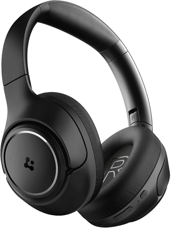 Spigen True Wireless Noise Cancelation Over-Ear SA2403 for Life Bluetooth Headphones - Black