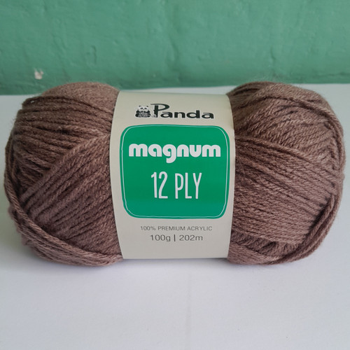 100% premium acrylic 12ply yarn. Each 100g ball contains 202m of yarn. It requires 5.5mm needles, and can be cleaned by hand or warm machine wash. 