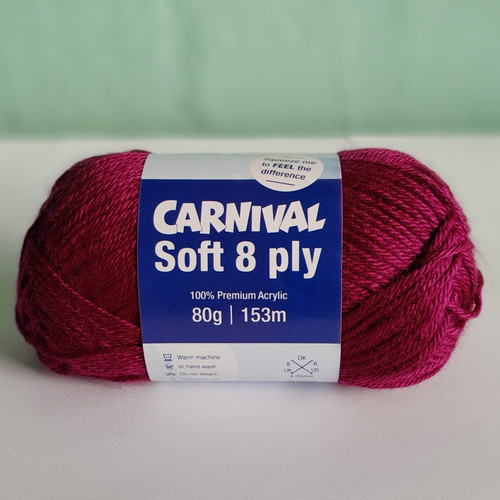 Carnival Soft 8 ply 80g 6827 Purple