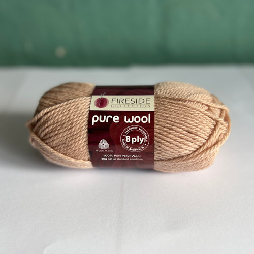 Gentle machine washable 100% wool, made in Australia. This soft wool is perfect for jumpers, beanies, scarves, blankets, etc, all your favourite 8 ply projects

95 metres to a 50 gm ball, 4 mm needles recommended. 22 stiches and 30 rows to a 10 cm square

Please be aware the product image has not been calibrated and the colour may appear slightly different in real life.
