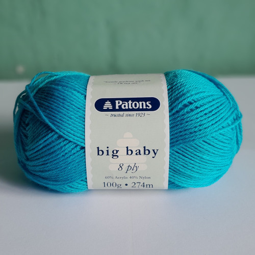  Patons Big Baby 8 ply - 5 x 100g - Capri