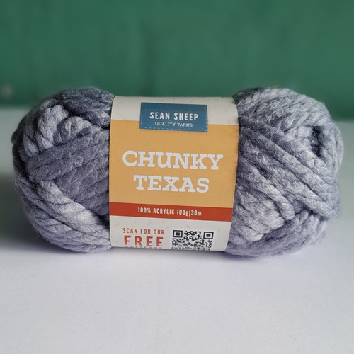 Sean Sheep Chunky Texas - 6 x 100g - Stonewash