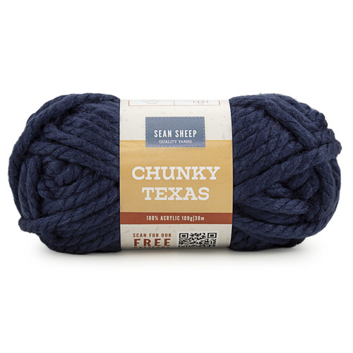 Sean Sheep Chunky Texas - 6 x 100g - True Navy