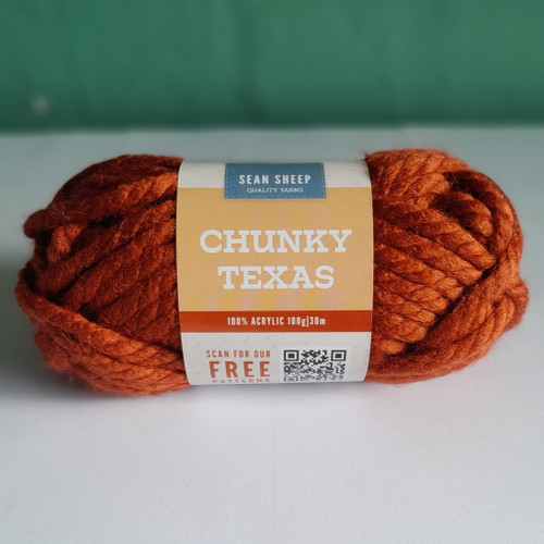 Sean Sheep Chunky Texas - 6 x 100g - Intense Rust