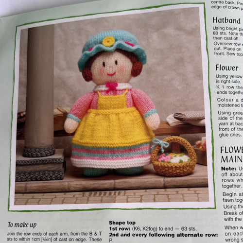 Knit yourself 8 charming little characters using Jean Greenhowe's classic patterns. New friends you can create including a princess, elf, pirate, flower seller, snowman and a clown. These dolls are all made using 8ply yarn. 