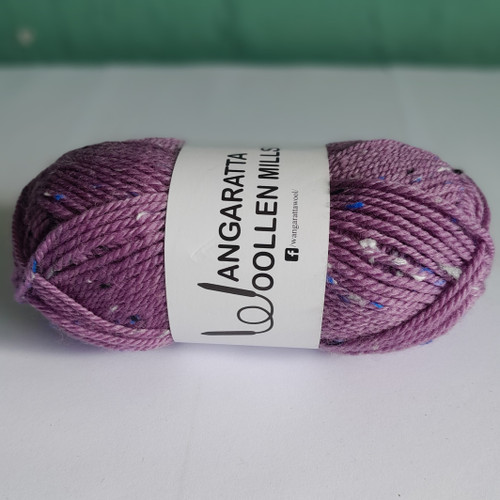 Flecked 8 ply yarn containing 85% wool, 10% acrylic and 5% viscose. Can be cleaned using a warm gentle machine wash. Each 50g ball contains approximately 95m. 