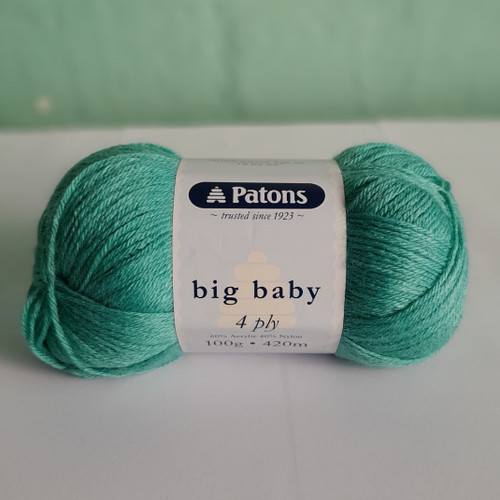 A beautifully soft, easy care, vibrant 4ply yarn that is perfect for making baby garments! The composition of Big Baby is 60% acrylic and 40% nylon. It is machine washable, with approximately 420m in every 100g ball. We recommend using 3.25mm needles or hooks to create with this yarn. 