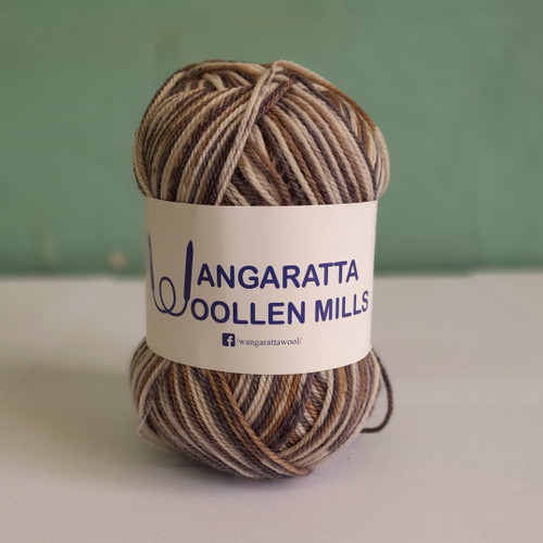 Make gorgeously soft and striking baby garments with this 3ply pure wool print! Hand wash only. Recommended needle and hook size is 3.00mm.