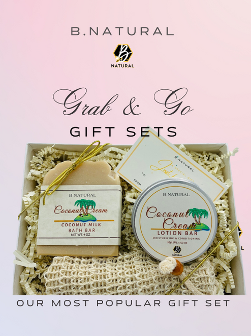 COCONUT CREAM BATH BAR/LOTION BAR GIFT SET