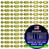 #3 Brass Plated Style Ball-Bar Style Ball Chains with Connector - 24 Inch Length