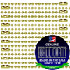 #3 Brass Plated Steel Ball Chains with Connector - 30 Inch Length (100 Per Bag)