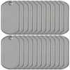Blank matte stainless steel dog tags sold in bulk at low factory direct prices. We know dog tags because we make the dog tag chains for the US Military.