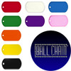Blank Dog Tags - Rolled Edge Stainless Steel - Various Colors Available