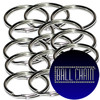 39mm or ~ 1.5 inch Nickel Plated Steel Split Key Rings are sold in bulk at low wholesale prices. 