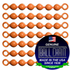 #10 Orange Coated Ball Chain Fishing Swivels - 6 Ball Length