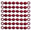 #10 Red Coated Ball Chain Fishing Swivels