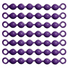 #10 Purple Coated Ball Chain Fishing Swivels No Logo