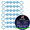 #10 Blue Coated Ball Chain Fishing Swivels