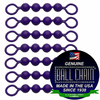 #10 Purple Coated Ball Chain Fishing Swivels - 4 Ball Length