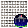 #50 Nickel Plated Steel Faceted Style Ball Chain Spool