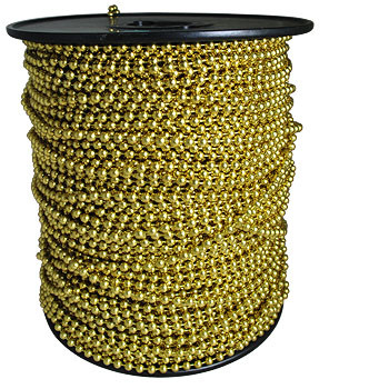 6 Brass Plated Steel Ball Chain Spool Ball Chain Manufacturing