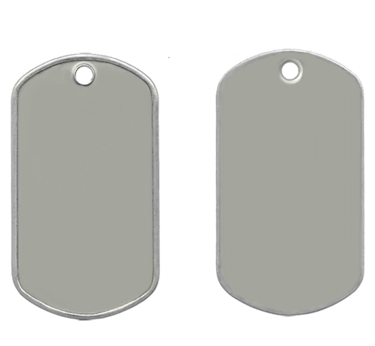 25 Pack Military Blank Dog Tags Wholesale With Laser Engraving And 24 Inch  Stainless Steel Ball Chain In Silver From Kukuson, $18.07