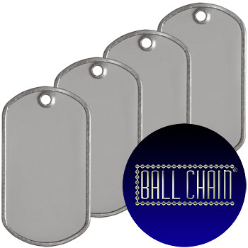 Bulk Blank Dog Tags Matte Ball Chain Mfg. Co., Inc