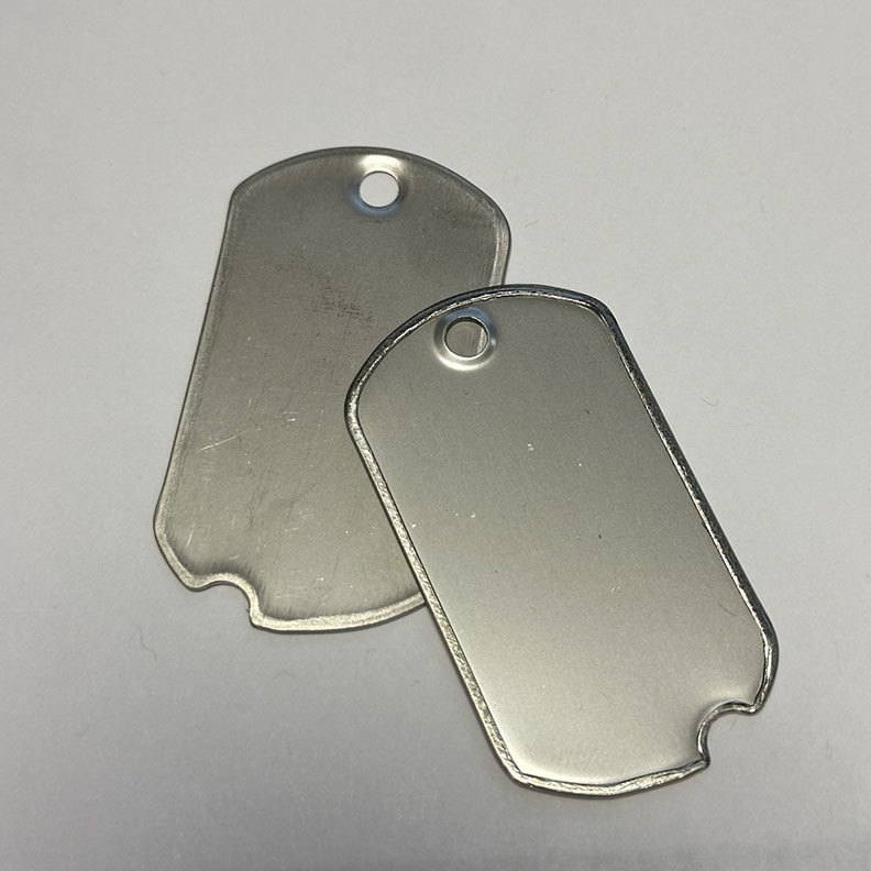 Notched Dog Tags - Matte