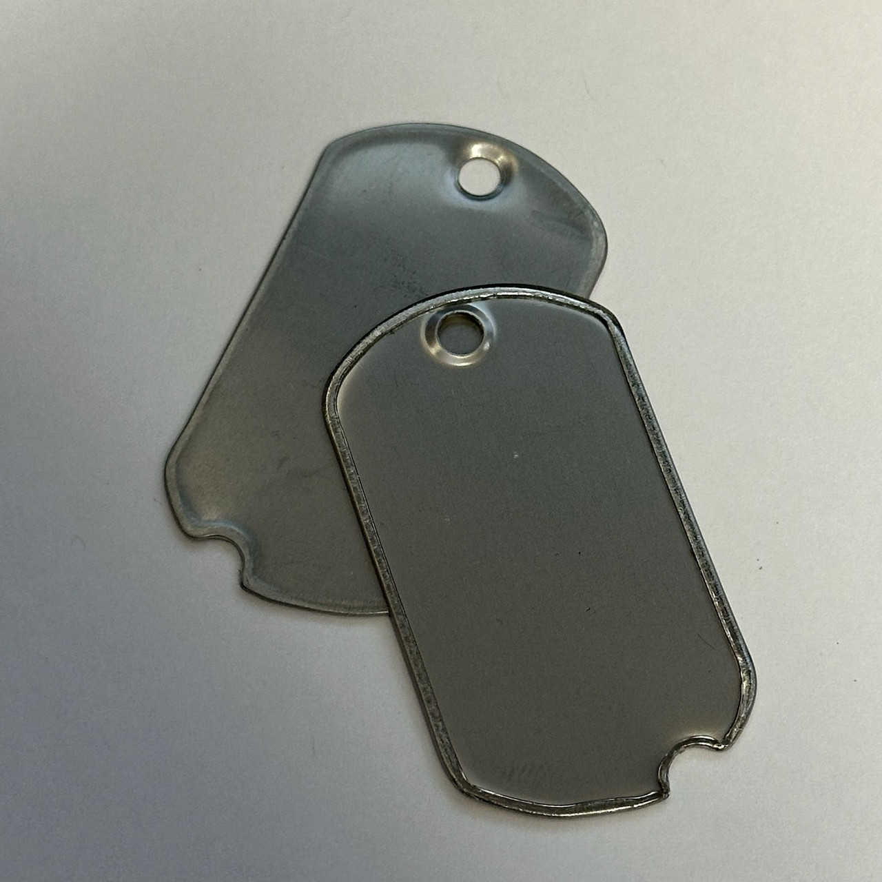 Notched Dog Tags - Matte