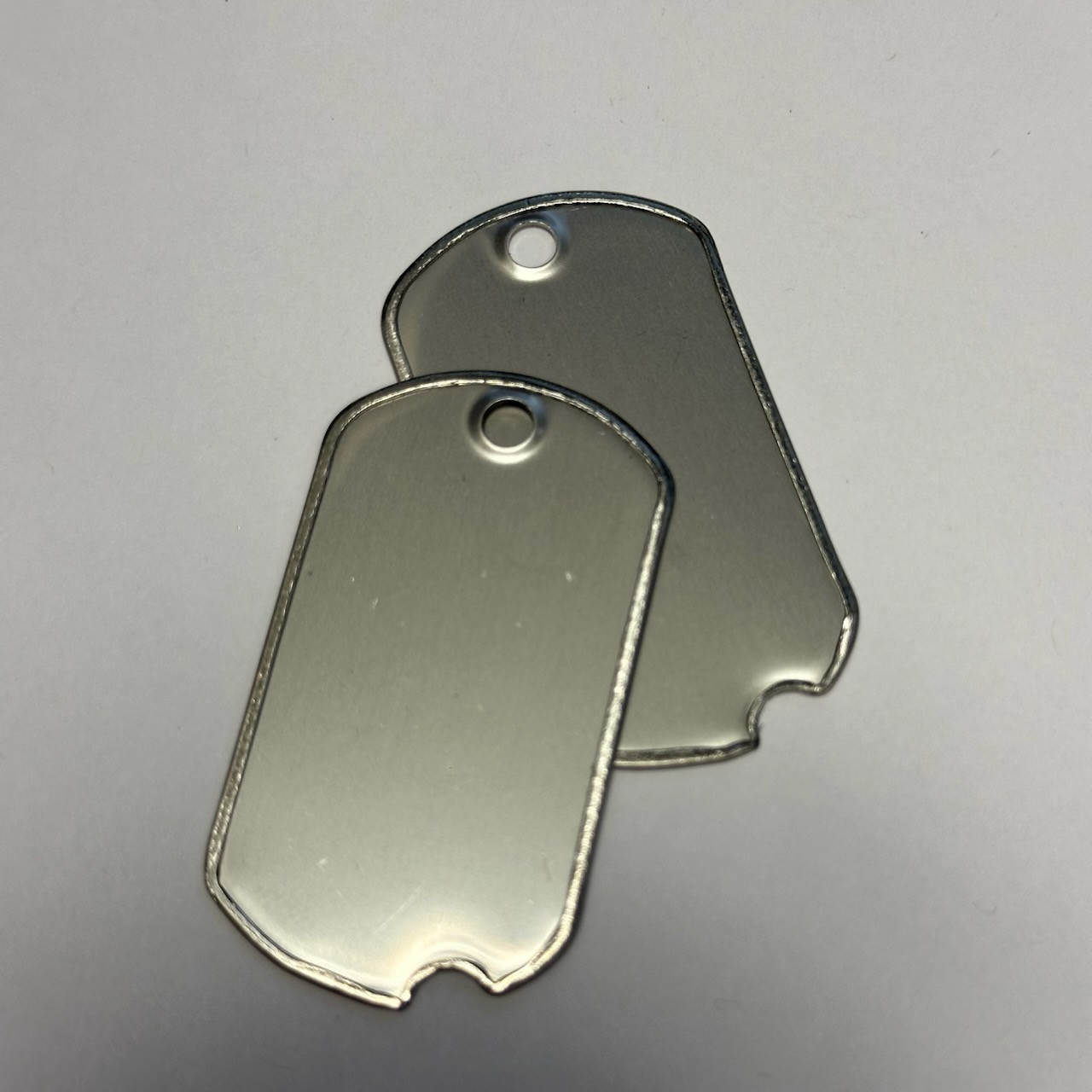 Notched Dog Tags - Matte