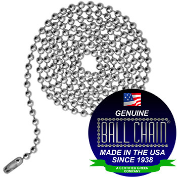 36 Inch Nick Plated Steel Ball Chain | Fan & Light Pulls