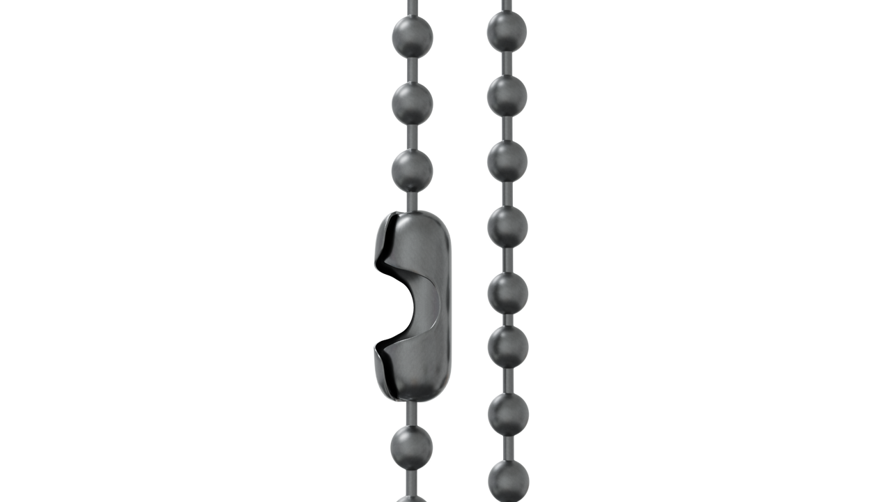 BALL CHAIN VIPER V-TYPE CRIMP CONNECTOR(TM) - patent pending