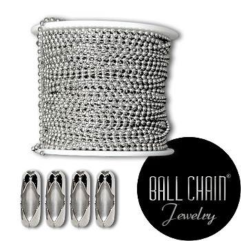 1mm Sterling Silver Ball Chain Spool