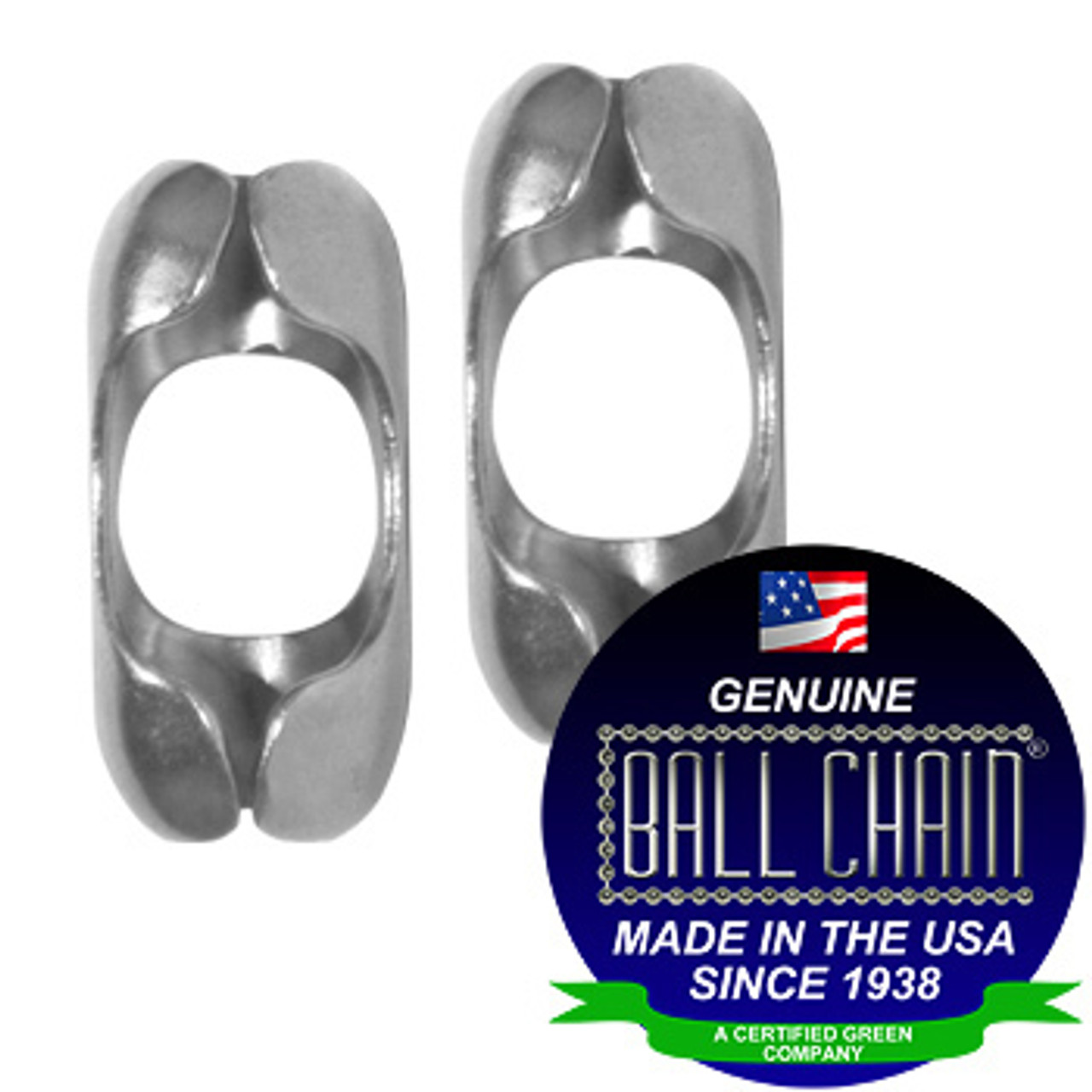 Nickel Plated Steel /& 10 Matching Connectors Ball Chain Manufacturing Co Inc. Number 6 Size 10 Foot Length Ball Chain
