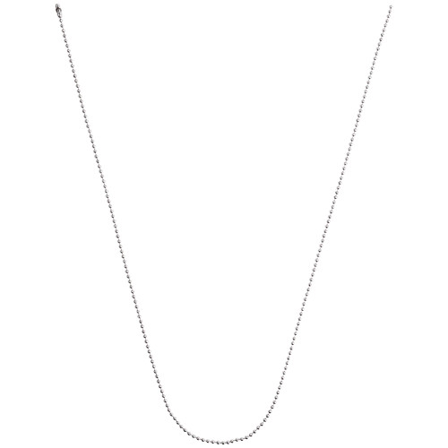 Stainless Steel Ball Chain Necklace - Black Plated-EMID9040B