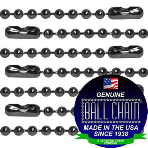 Military Dog Tag Nickel Plated Steel Ball Beaded Chain Replacement Ball  Chain - 30 Inch