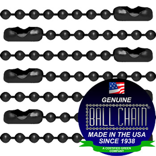 BULK 50 Black Ball Chain Key Chains F239 